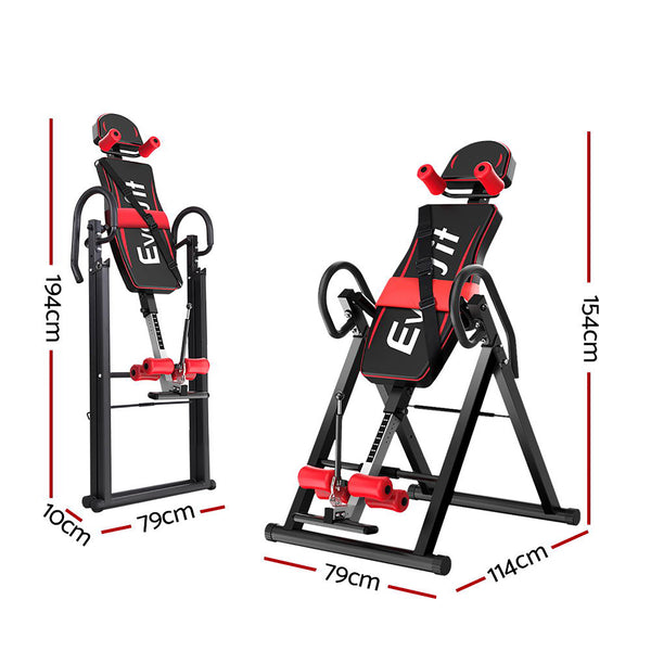 Everfit Inversion Table Gravity Exercise Inverter Back Stretcher Home
