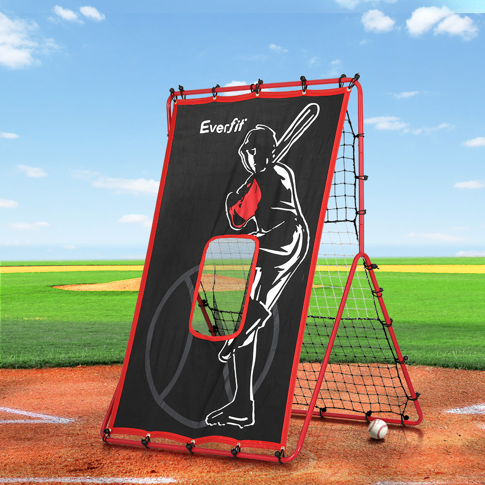 Everfit Baseball Net Rebound Pitching Kit Target Hitter 2 in 1 Training Aid