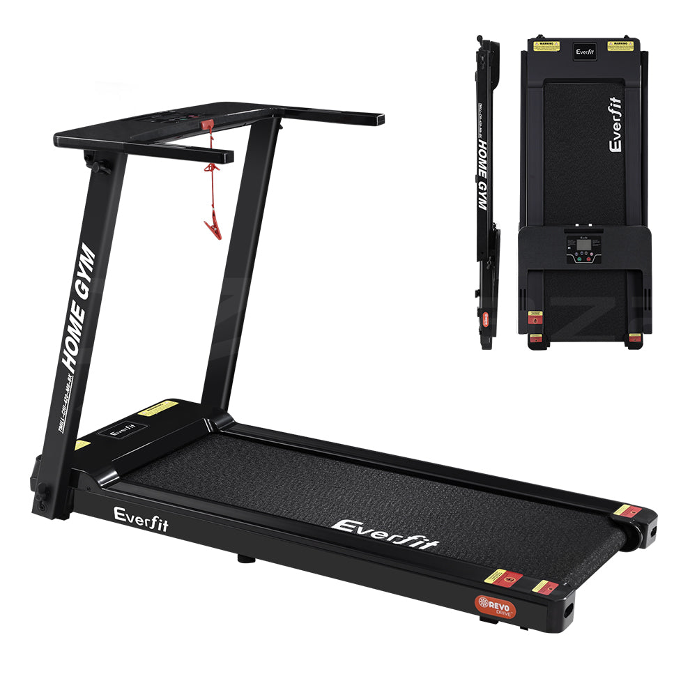Everfit Electric Treadmill Home Gym Exercise Running Machine Fitness Equipment Compact Fully Foldable 420mm Belt Black - Everfit